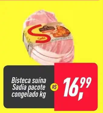 Frangolândia Bisteca suina Sadia pacote congelado 1kg oferta