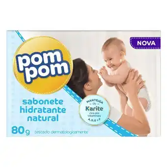 Supermercados Mateus Sabonete infantil em barra hidratante natural pom pom caixa oferta
