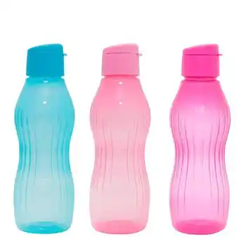 Tupperware Kit 3 garrafas eco tupper® redonda freezer plus 750ml oferta