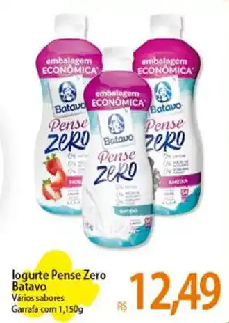 Atacadão logurte Pense Zero Batavo Vários sabores Garrafa com 1,150g oferta