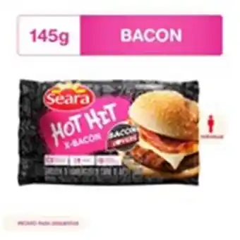 Supermercados Paraná Sanduíche hot hit x-bacon seara 145g oferta