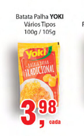 Supermercados Mundial Batata palha Yoki 100g/105g oferta