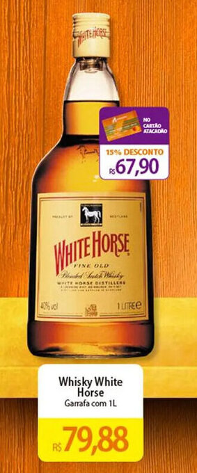 Whisky White Horse Garrafa com 1L