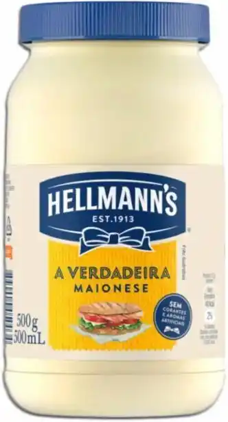 Maionese hellmanns 500gr pet tradicional