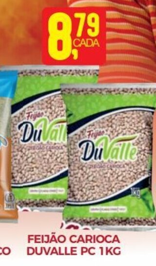 Fort Atacadista FEIJÃO CARIOCA DUVALLE PC 1KG oferta