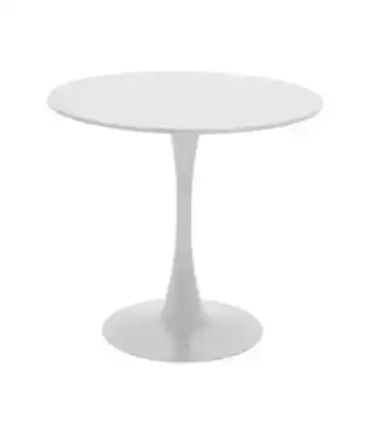 Freitas Varejo Mesa de jantar redonda tulipa branco útil bazar 60cm oferta