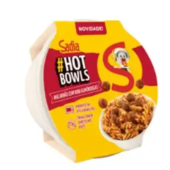 Supermercados Pedroso Macarrão com mini almôndegas hot bowls sadia 300g oferta