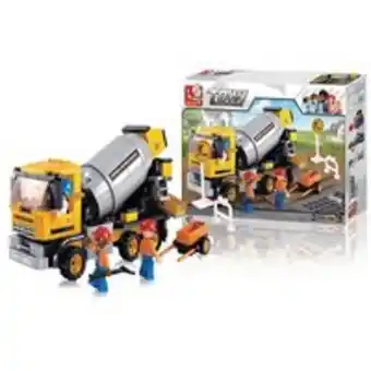 Novo Mundo Blocos de montar construção caminhão betoneira 296 peças indicado para +6 anos material plástico colorido multikids - br829ou oferta