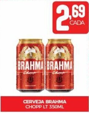 Fort Atacadista CERVEJA BRAHMA CHOPP LT 350ML oferta