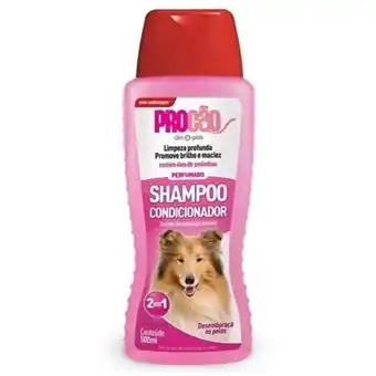 Almeida Mercados Shampoo condicionador para cães e gatos procão óleo de amêndoas embalagem 500ml oferta
