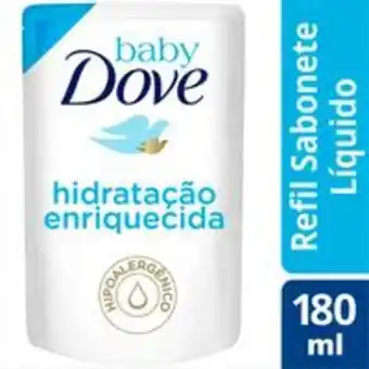 Farmácia Permanente Refil sabonete líquido baby dove hidratação enriquecida 180ml oferta