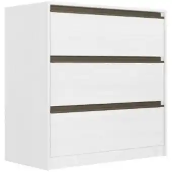 Cômoda thb decore,3 gavetas, branco sensitive