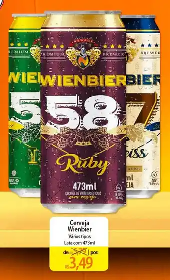 Atacadão Cerveja Wienbier Vários tipos Lata com 473ml oferta