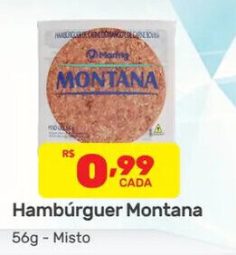 Supermercados Condor Hambúrguer Montana 56g - Misto oferta