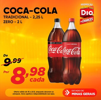 Dia COCA-COLA TRADICIONAL - 2,25 L ZERO - 2 L oferta
