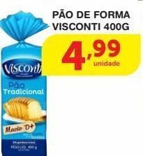Roldão Pão de forma visconti 400g oferta