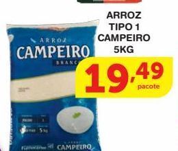 Roldão Arroz tipo 1 campeiro 5kg oferta