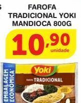 Roldão Farofa tradicional yoki mandioca 800g oferta