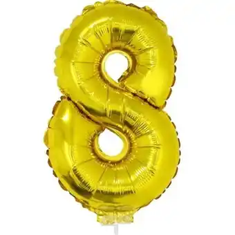 Supermercados São Vicente Balão metalizado tamanho 16 dourado n° 8 funny fashion oferta
