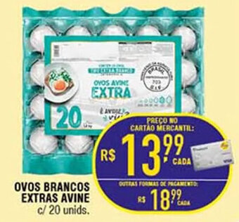Mercantil Rodrigues OVOS BRANCOS EXTRAS AVINE c/ 20 unids. oferta