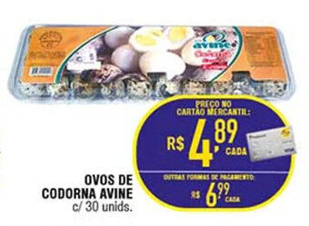 Mercantil Rodrigues OVOS DE CODORNA AVINE c/ 30 unids. oferta