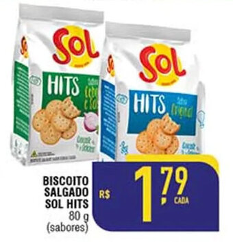 Mercantil Rodrigues BISCOITO SALGADO SOL HITS 80g oferta