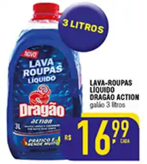 Mercantil Rodrigues LAVA-ROUPAS LIQUIDO DRAGÃO ACTION galão 3 litros oferta