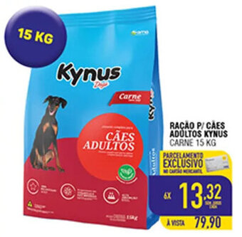 Mercantil Rodrigues RAÇÃO P/ CAES ADULTOS KYNUS CARNE 15 KG oferta