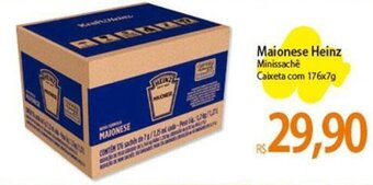 Atacadão Maionese Heinz Minissachê Caixeta com 176x7g oferta