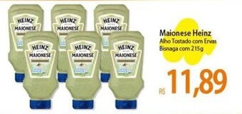 Atacadão Maionese Heinz Alho Tostado com Ervas Bisnaga com 215g oferta