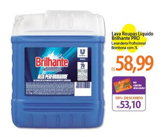 Atacadão Lava Roupas Líquido Brilhante PRO Lavanderia Profissional Bombona com 7L oferta