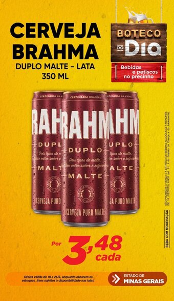 Dia CERVEJA BRAHMA DUPLO MALTE - LATA 350 ML oferta