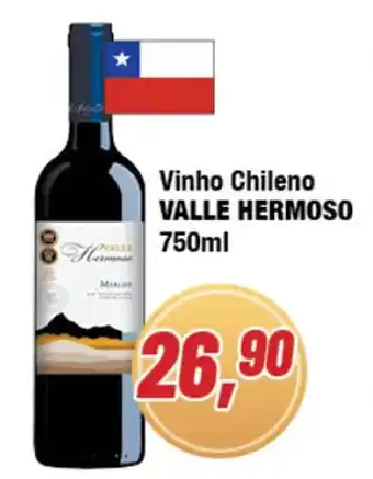 Rede Economia Vinho Chileno VALLE HERMOSO 750ml oferta