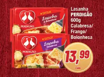 Rede Economia Lasanha PERDIGÃO 600g Calabresa/ Frango/ Bolonhesa oferta