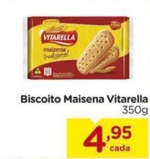 Carrefour Biscoito Maisena Vitarella 350g oferta