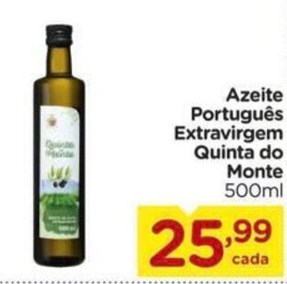 Carrefour Azeite Português Extravirgem Quinta do Monte 500ml oferta
