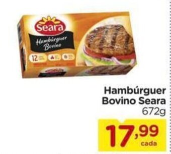 Carrefour Hambúrguer Bovino Seara 672g oferta