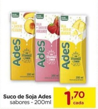 Carrefour Suco de Soja Ades sabores - 200ml oferta