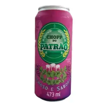 Supermercados Tiaozinho Chopp do patrão vinho 473ml lata oferta