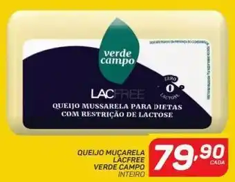 GBarbosa Queijo muçarela lacfree verde campo oferta