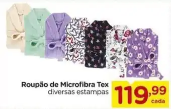 Carrefour Roupão de Microfibra Tex oferta