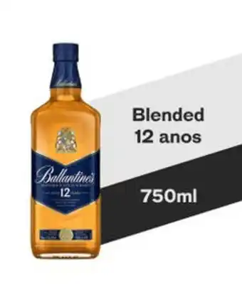 Whisky ballantines 12 anos 750ml