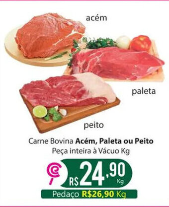 Comercial Esperança Carne Bovina Acém, Paleta ou Peito Peça inteira à Vácuo Kg oferta