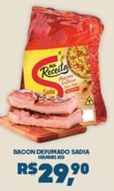 Boa Supermercados BACON DEFUMADO SADIA GRANEL KG oferta