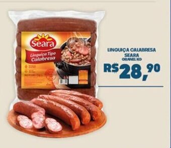 Boa Supermercados LINGUIÇA CALABRESA SEARA GRANEL KG oferta