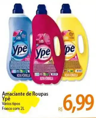 Atacadão Amaciante de Roupas Ypê Vários tipos Frasco com 2L oferta
