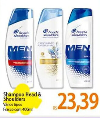 Atacadão Shampoo Head & Shoulders Vários tipos Frasco com 400ml oferta