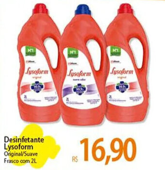 Atacadão Desinfetante Lysoform Original/Suave Frasco com 2L oferta