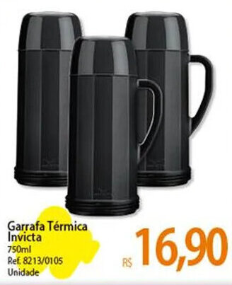 Atacadão Garrafa Térmica Invicta 750ml oferta
