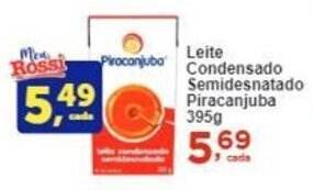Rossi Supermercado Leite Condensado Semidesnatado Piracanjuba 395g oferta